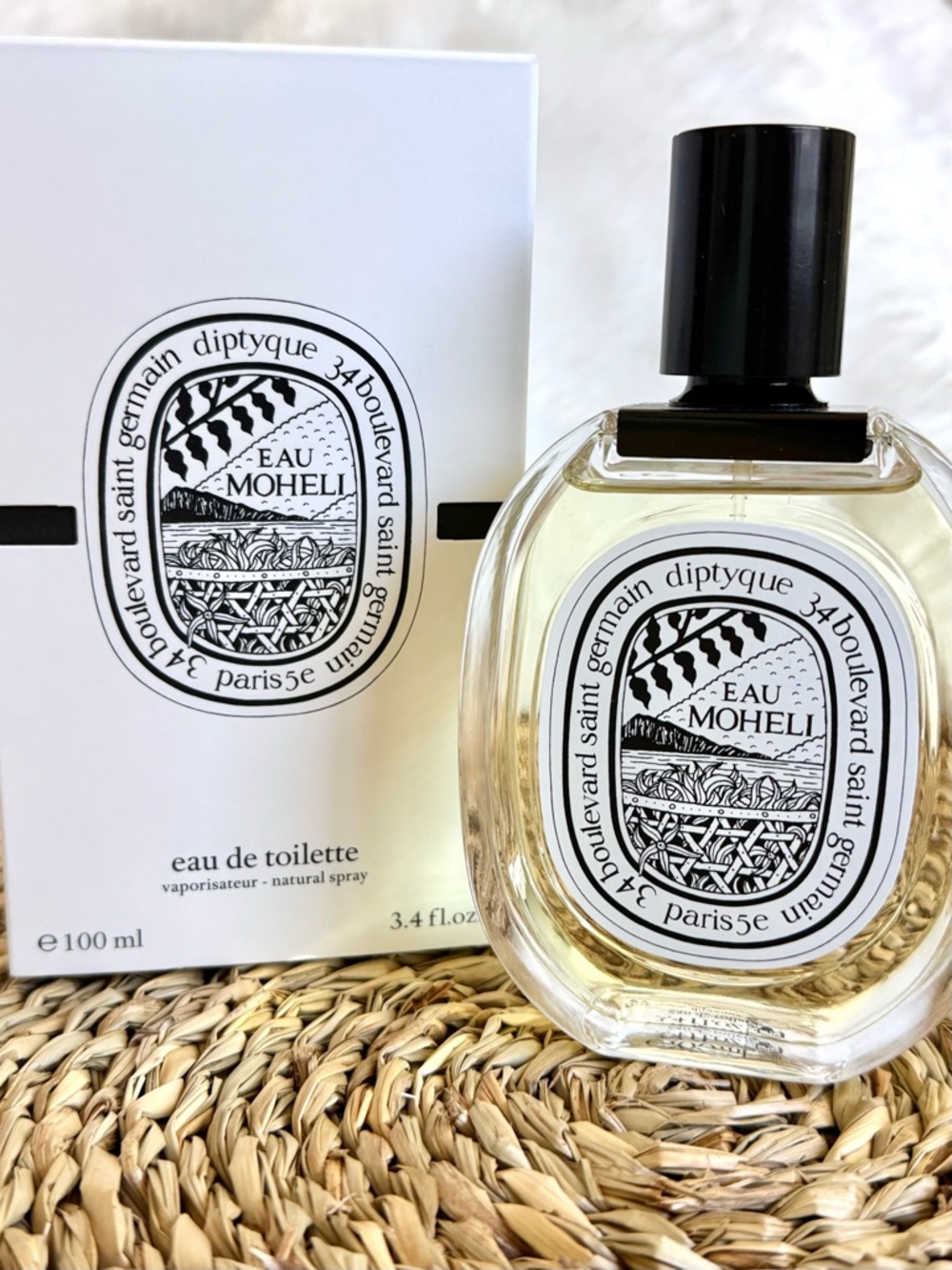 NIB Diptyque Eau Mohéli Eau de Toilette Spray Perfume Full Size 3.4 fl oz